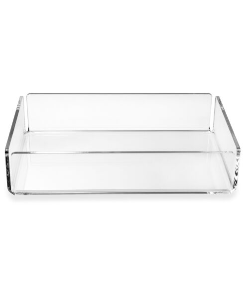 Boîte de rangement clio transparent  - 27x17x6 cm