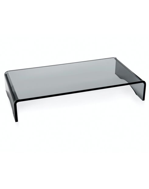 Support d'ordinateur Oly transparent/gris  - 49x25x8.5 cm