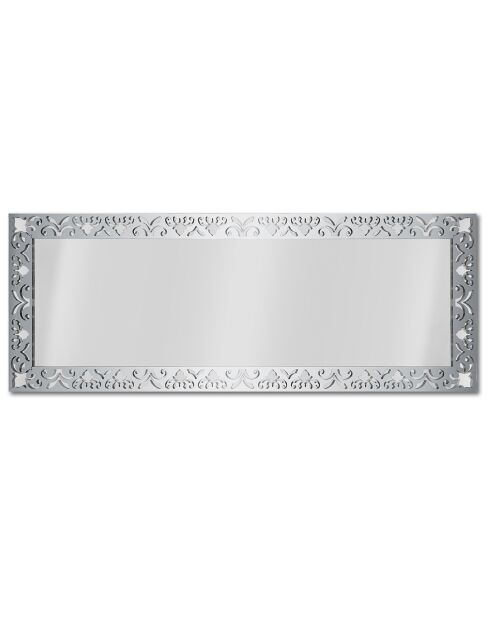 Miroir ninfa argenté  - 53x147 cm
