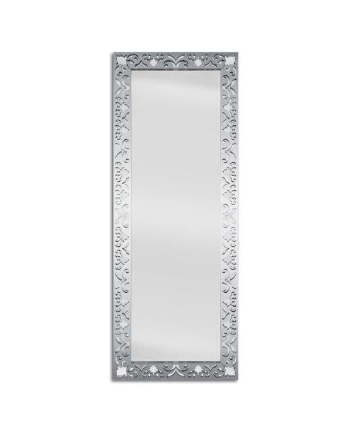 Miroir ninfa argenté  - 53x147 cm