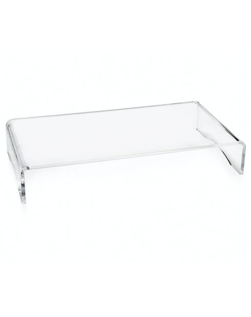 Soporte de ordenador transparente - 49x25x8,5 cm
