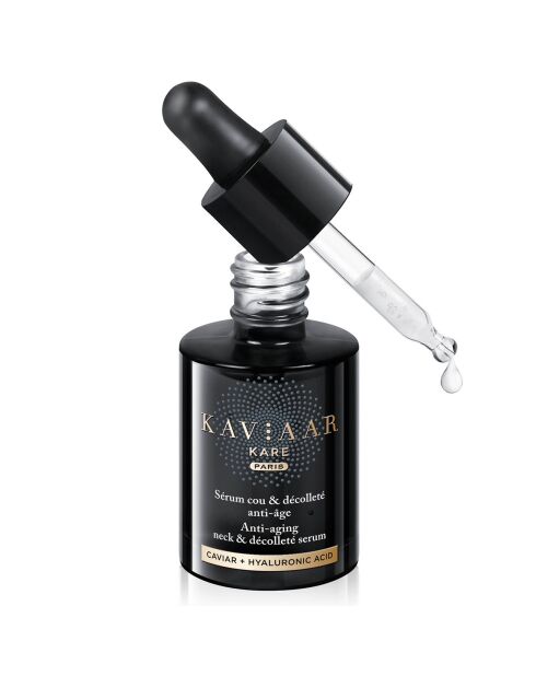 Sérum antiedad para cuello y escote con caviar y ácido hialurónico 30 ml