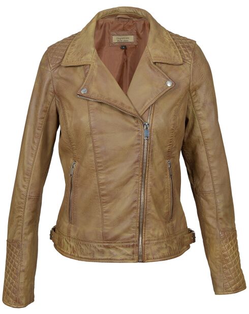 Perfecto en Cuir Athena cognac vintage