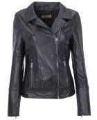 Veste en Cuir Cora noire