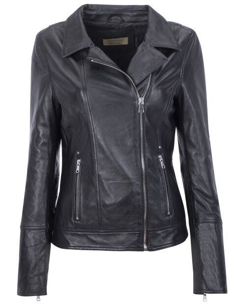 Veste en Cuir Cora noire