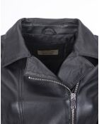 Veste en Cuir Cora noire