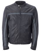 Veste en Cuir Chris noire