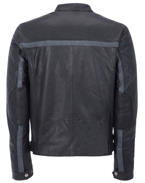 Veste en Cuir Chris noire