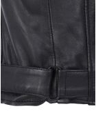 Veste en Cuir Chris noire