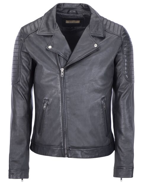 Veste en Cuir Corentin noire