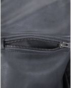 Veste en Cuir Craig noir vintage