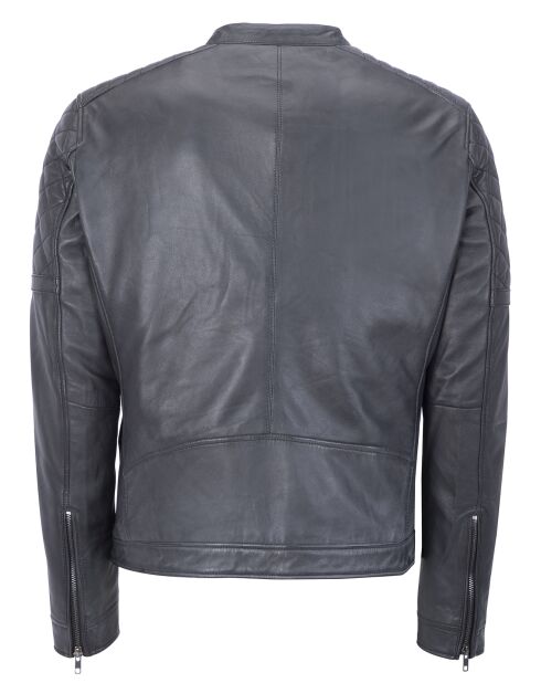 Veste en Cuir Craig noir vintage