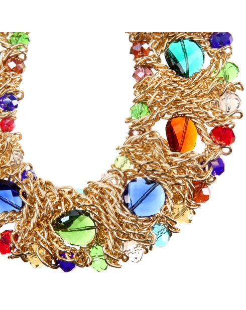 Collier plastron Tortak Deynos multicolore