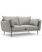 Canapé Elio 2 places gris clair - 158x100x97 cm