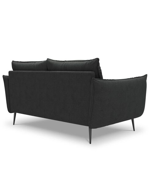 Canapé Elio 2 places gris foncé - 158x100x97 cm