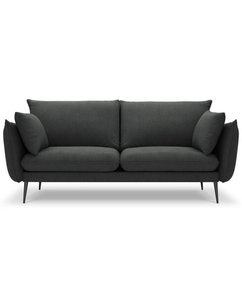 Canapé Elio gris foncé - 198x100x97 cm