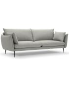 Canapé Elio 4 places gris clair - 228x100x97 cm