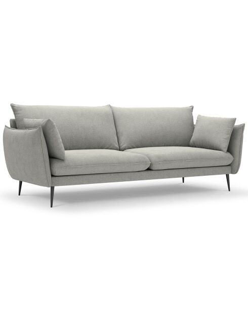 Canapé Elio 4 places gris clair - 228x100x97 cm
