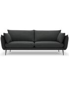 Canapé Elio 4 places gris foncé - 228x100x97 cm