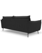 Canapé Elio 4 places gris foncé - 228x100x97 cm