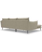 Canapé d'angle gauche elio 4 places beige - 251x170x97 cm