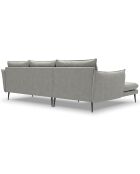 Canapé d'angle gauche elio 4 places gris clair - 251x170x97 cm