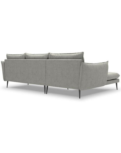 Canapé d'angle gauche elio 4 places gris clair - 251x170x97 cm