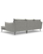 Canapé d'angle droit elio 4 places gris clair - 251x170x97 cm