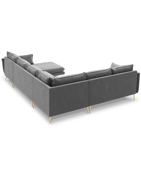 Elio 7-zits panoramische linkerhoekbank lichtgrijs - 337x244x95 cm