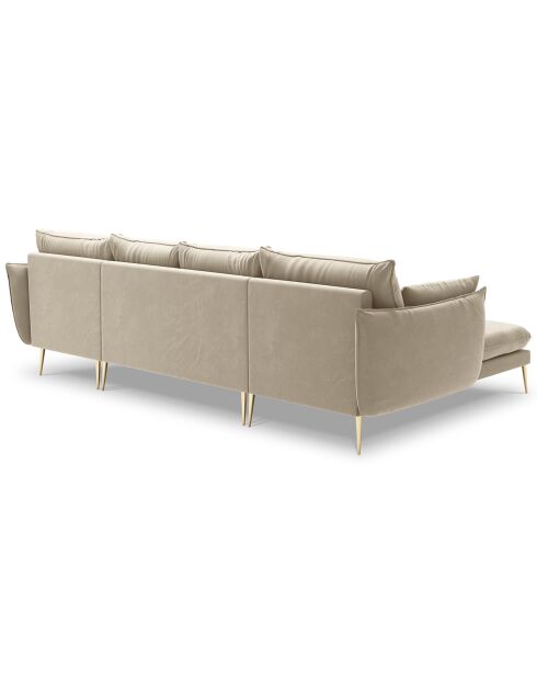 Elio Panoramasofa 6 Sitze beige - 344x170x97 cm