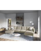 Canapé panoramique  elio 6 places beige - 344x170x97 cm