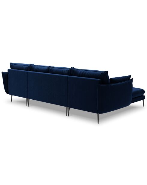 Canapé panoramique  elio 6 places bleu roi - 344x170x97 cm