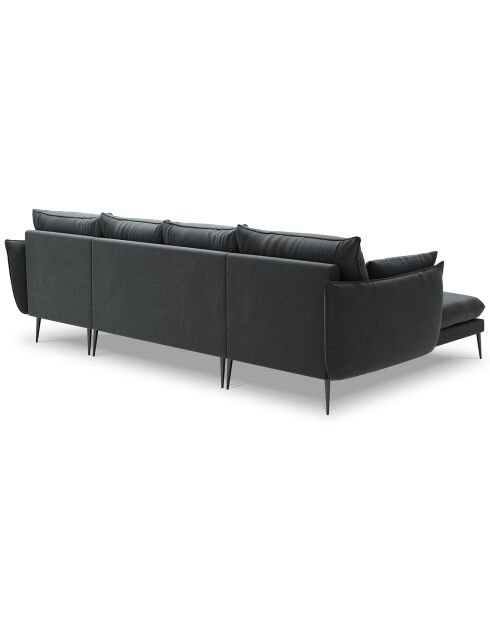 Sofá panorámico Elio 6 plazas gris - 344x170x97 cm