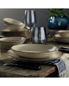 Service de table en Porcelaine beige - 24 pièces