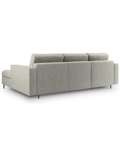 Santo umwandelbares rechtes Ecksofa für 5 Personen mit Stauraum hellgrau - 240x175x96 cm
