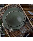 Service de table en Porcelaine vert - 24 pièces