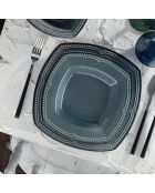 Service de table en Porcelaine bleu - 24 pièces