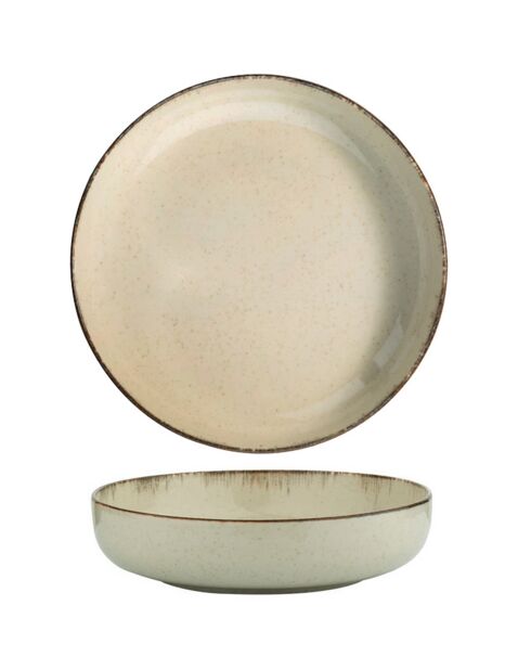 Service de table en Porcelaine beige - 24 pièces