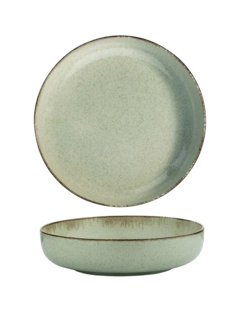 Service de table en Porcelaine vert - 24 pièces