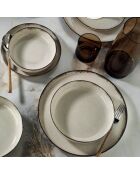 Service de table en Porcelaine beige - 24 pièces