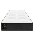 Matelas à ressorts ensachés double face Mio blanc/noir - 190x90 cm