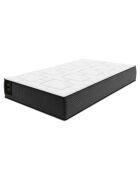 Matelas à ressorts ensachés double face Mio blanc/noir - 200x90 cm