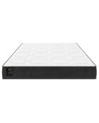 Matelas à ressorts ensachés double face Mio blanc/noir - 200x180 cm