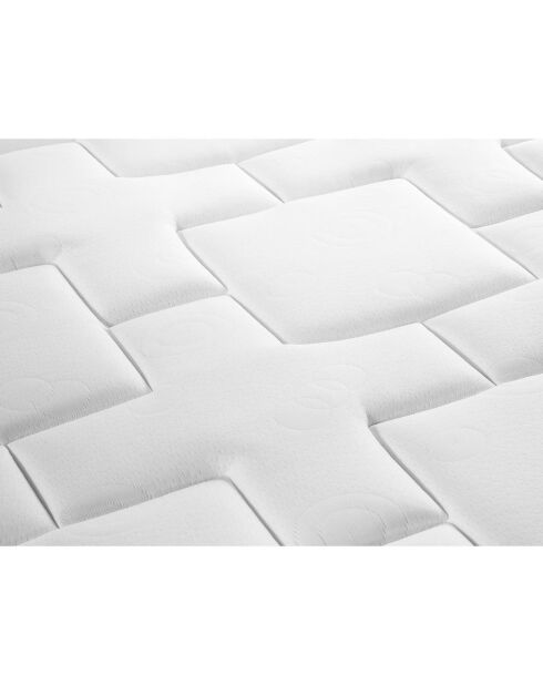 Matelas à ressorts ensachés double face Mio blanc/noir - 200x180 cm