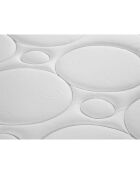Matelas à ressorts ensachés double face Enzo blanc/noir - 190x90 cm