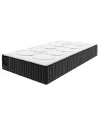 Matelas à ressorts ensachés double face Enzo blanc/noir - 190x90 cm