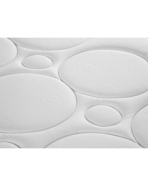 Matelas à ressorts ensachés double face Enzo blanc/noir - 200x90 cm