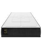 Matelas en mousse double face Fabio blanc/noir - 190x90 cm