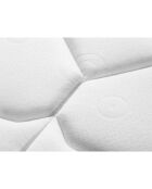 Matelas en mousse double face Fabio blanc/noir - 190x90 cm