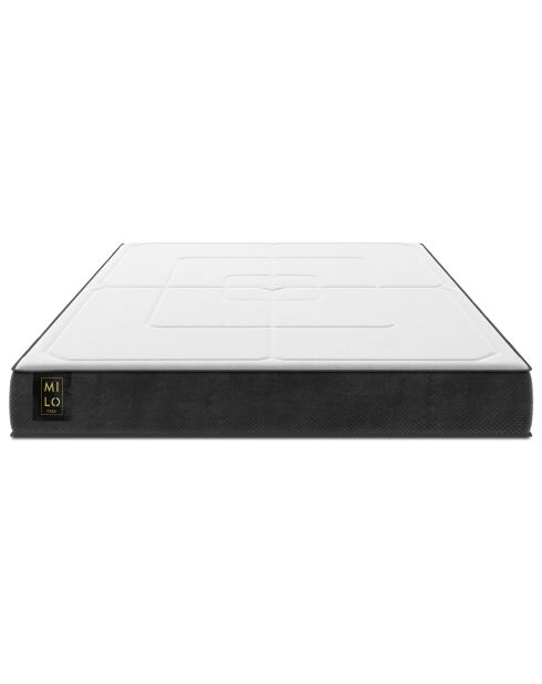 Matelas en mousse double face Fabio blanc/noir - 200x140 cm
